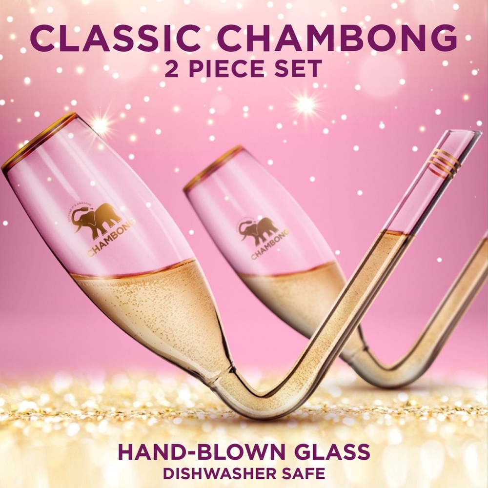 Chambong - Set of 2 Champagne Flutes